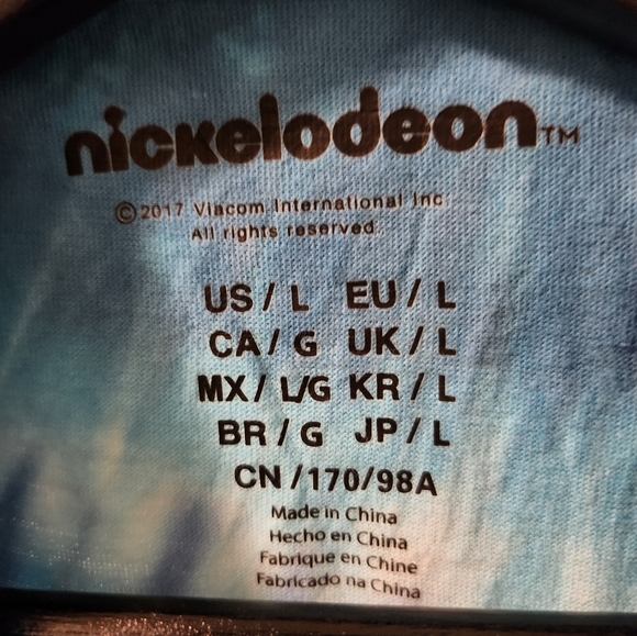 🆕️Forever 21 X Nickelodeon Rugrats Cropped Tank Muscle T Size L NWT Tie-Dye - Picture 3 of 5